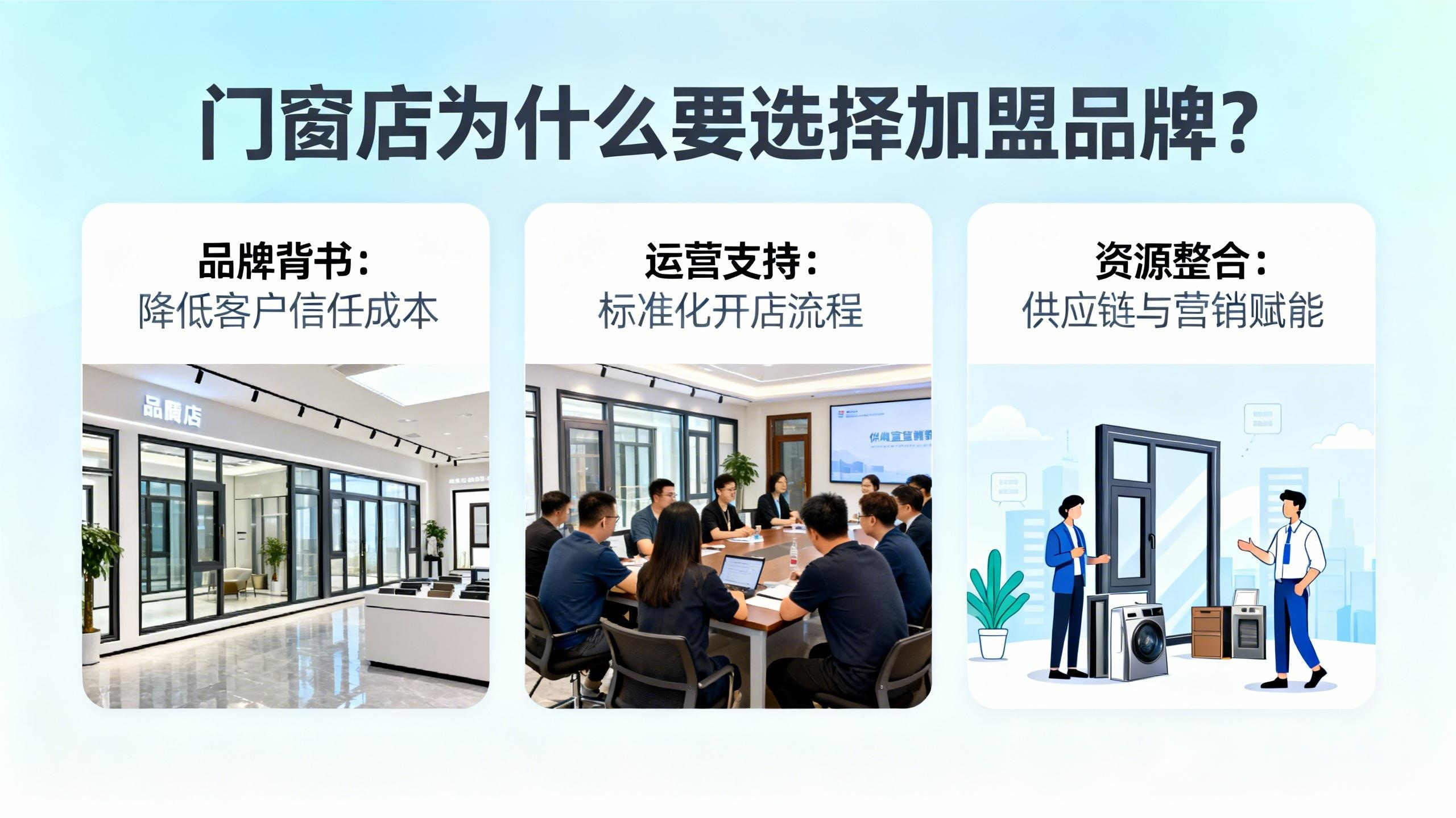 門窗店為什么要選擇加盟品牌？