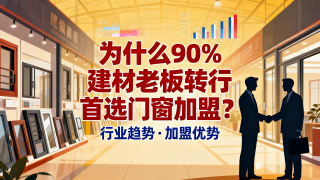 為什么90%建材老板轉(zhuǎn)行首選門窗加盟？