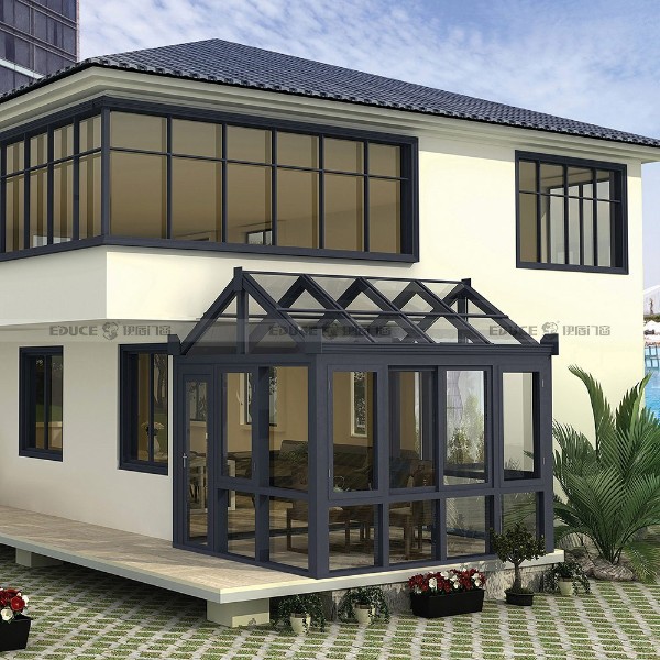 露臺(tái)陽光房-伊盾陽光房定制-極簡輕奢