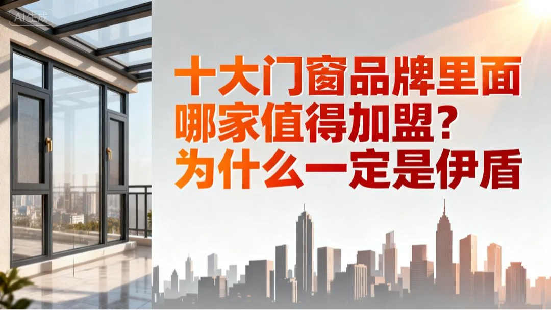 十大門窗品牌里面哪家值得加盟？為什么一定要選伊盾！