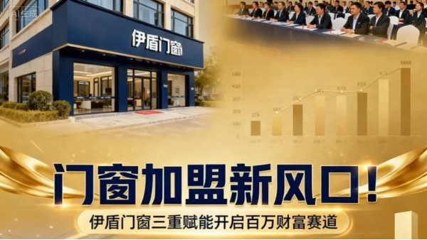 門窗加盟新風口！伊盾門窗三重賦能開啟百萬財富賽道